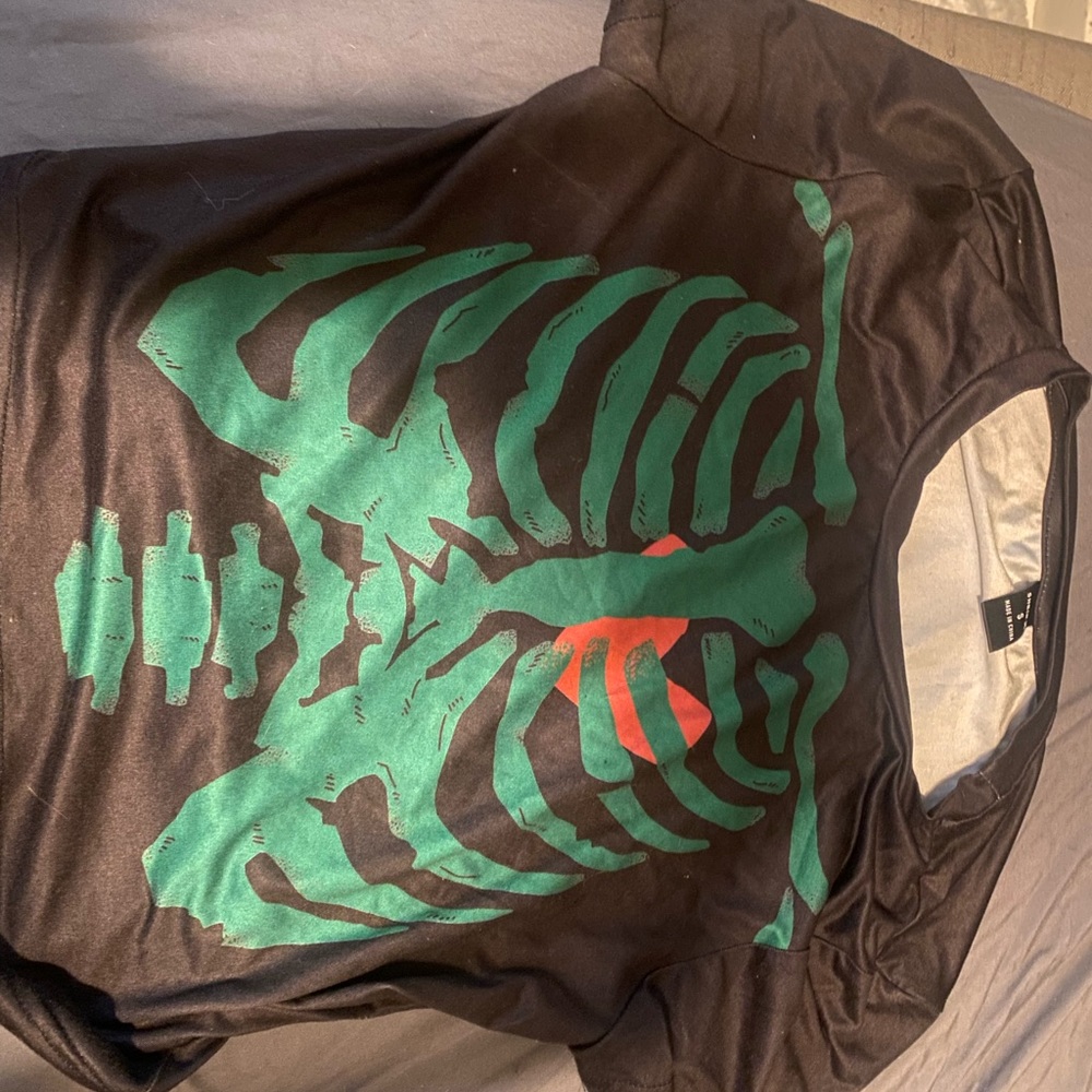 Skeleton crop top